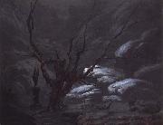 Carl Blechen Mountain Gorge in Winter painting